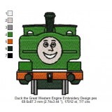 Duck the Great Western Engine Embroidery Design